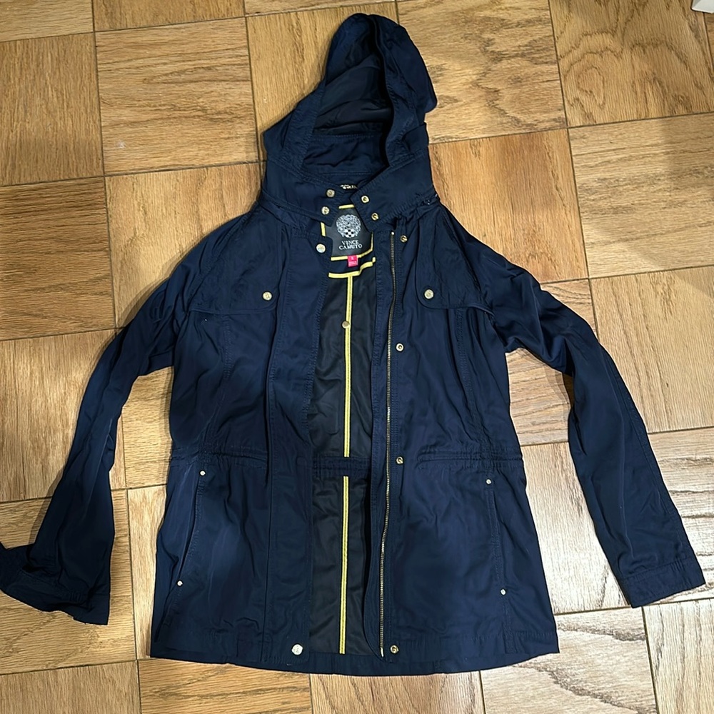 Vince Camuto Navy Rain Jacket